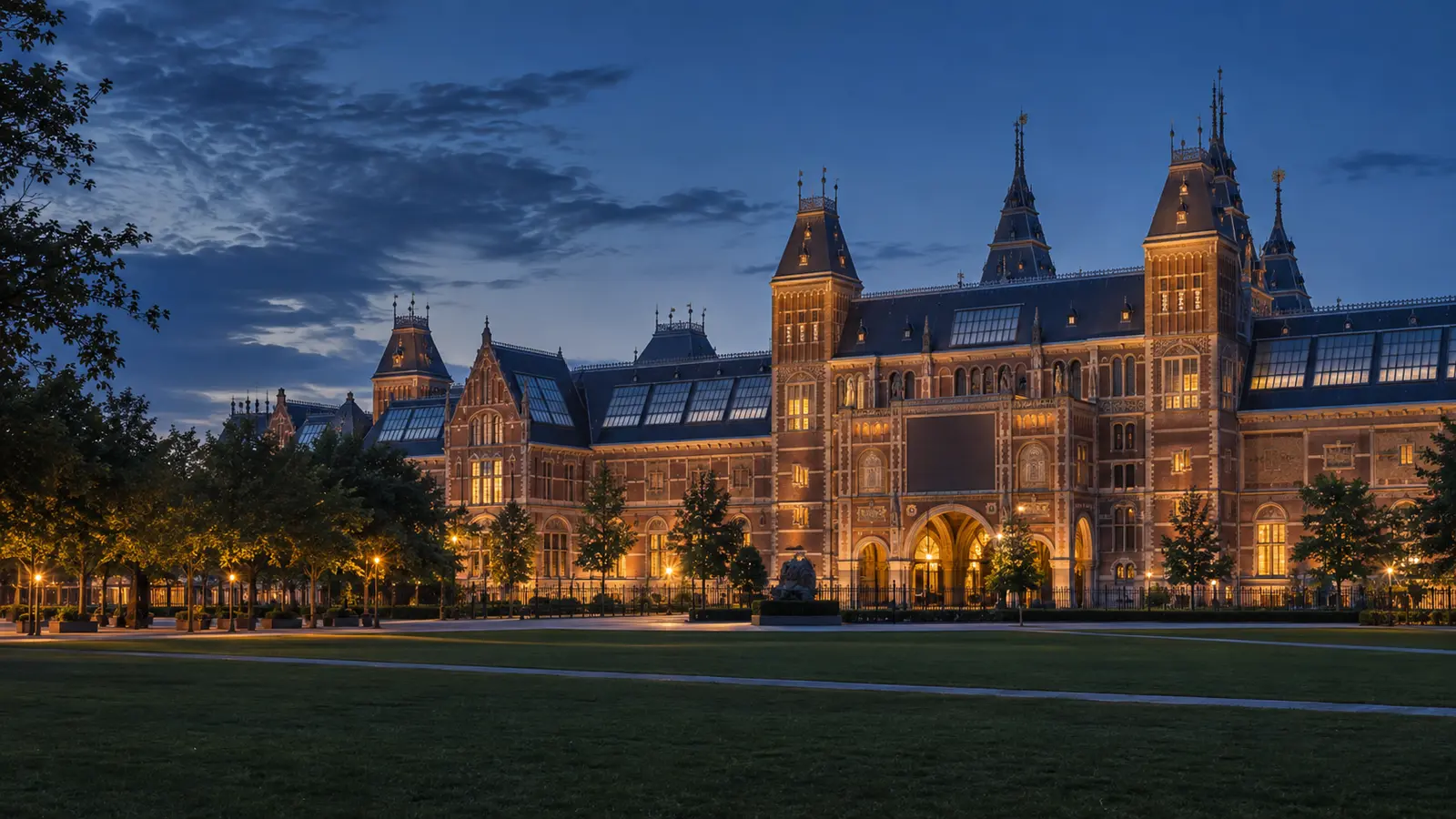 Rijksmuseum exterior in Amsterdam